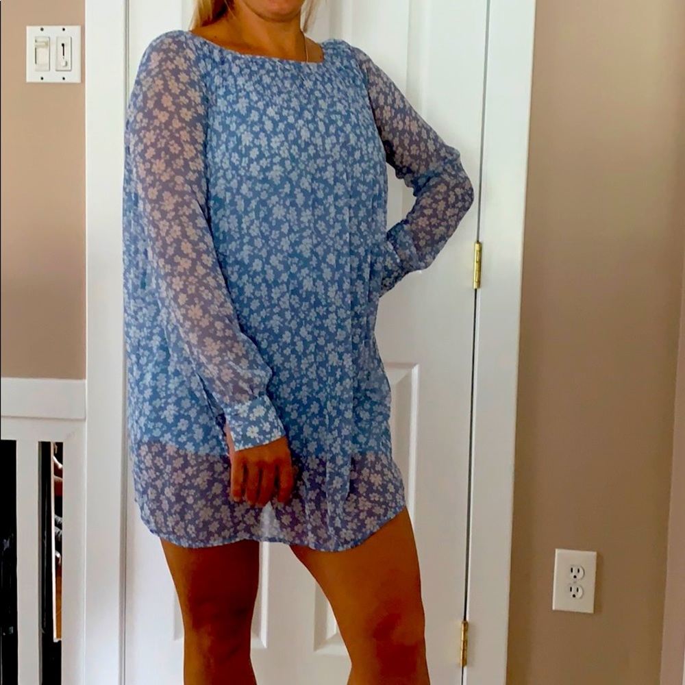 Beautiful blue boho tunic